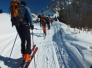 Salita dai Fondo di Schilpario al Passo Campelli (1892 m) e al Monte Campioncino (2100 m.) il 10 febbraio 2013 - FOTOGALLERY